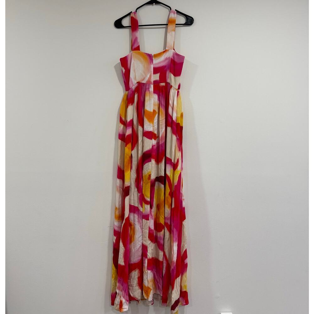 Amanda Uprichard Florence Floral Abstract Maxi Dress Size S - Picture 8 of 9